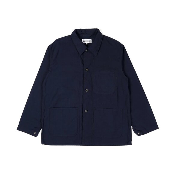 Engineered Garments Utility Jacket Dark Navy Cotton Reverse Sateen - Picture 1 of 8